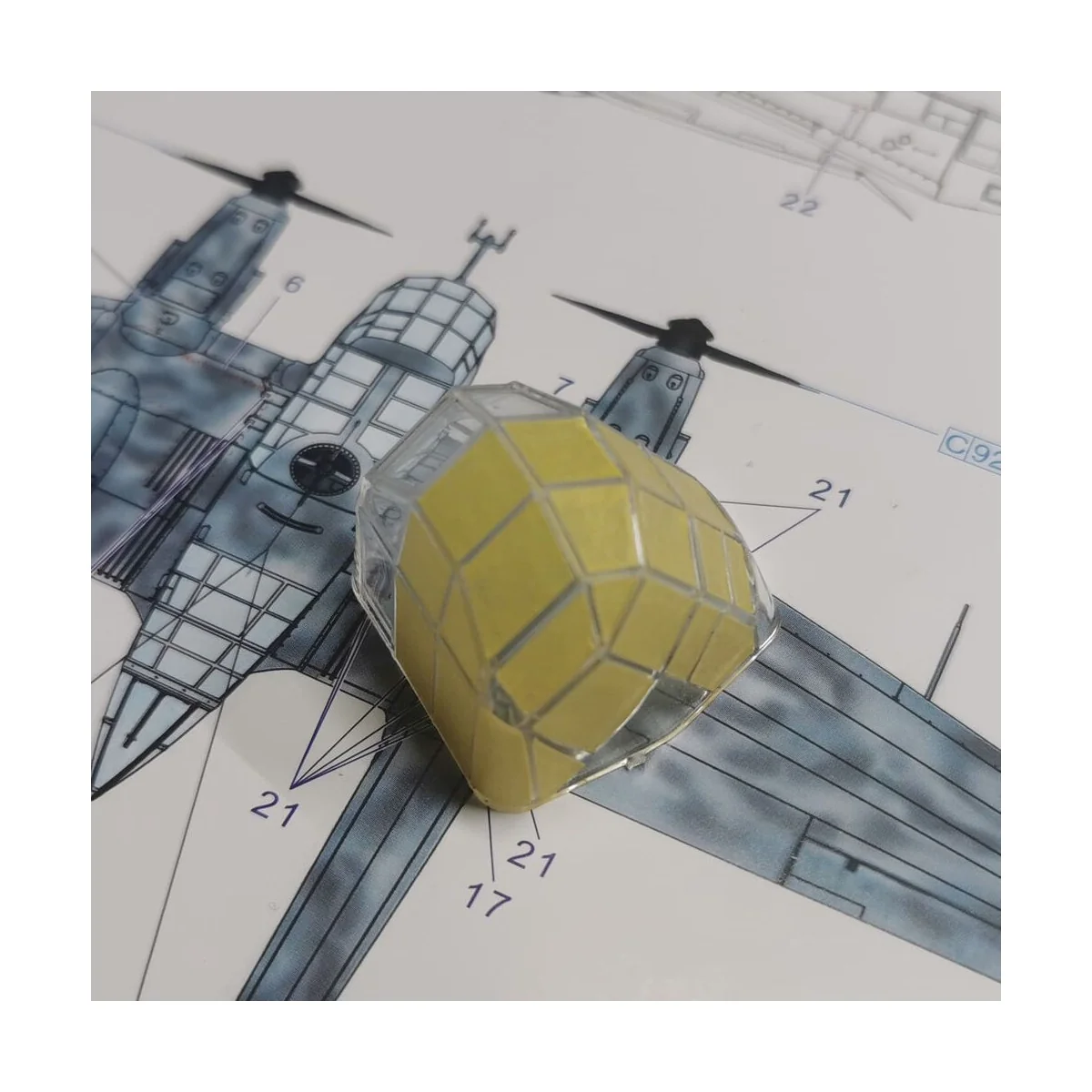 Focke Wulf Fw 189 double-sided painting mask for Great Wall Hobby -...