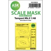 Hawker Tempest Mk.II double-sided painting mask for Eduard / Specia...