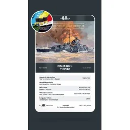 STARTER KIT Twin Set Bismarck + Tirpitz, 1/400 - Heller 55078