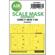 USMC F-4B/N double-sided painting mask for Academy - Art Scale Kit ...