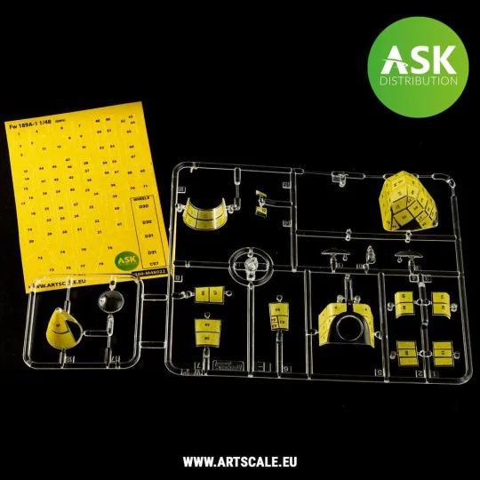 Focke Wulf Fw 189 one-sided painting mask for Great Wall Hobby - Ar...