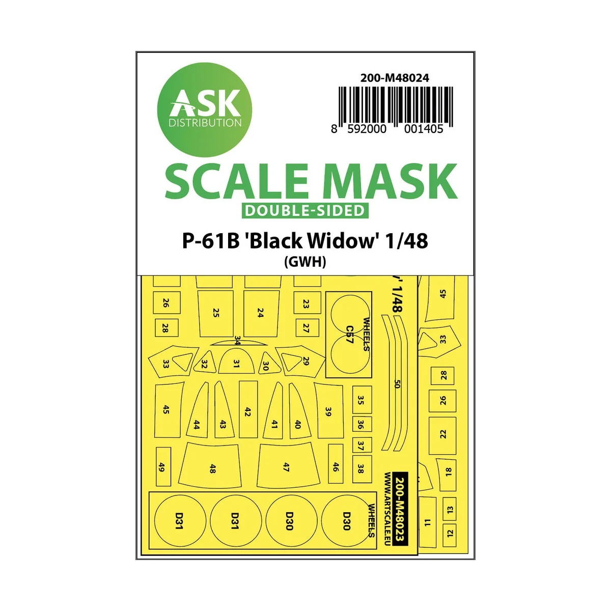 P-61 Black Widow double-sided for Great Wall Hobby, 1/48 - Art Scal...