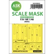 F/A-18E double-sided painting mask for MENG, 1/48 - Art Scale Kit 2...
