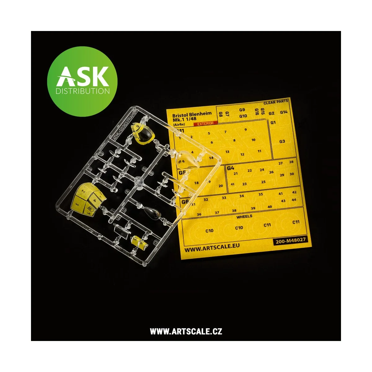 Bristol Blenheim Mk.I double-sided painting mask for Airfix, 1/48 -...