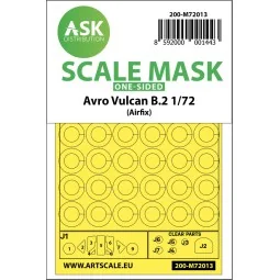 Avro Vulcan B.2 one-sided painting mask for Airfix, 1/72 - Art Scal...