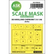 De Havilland Chipmunk T.10 double-sided painting mask for Airfix - ...