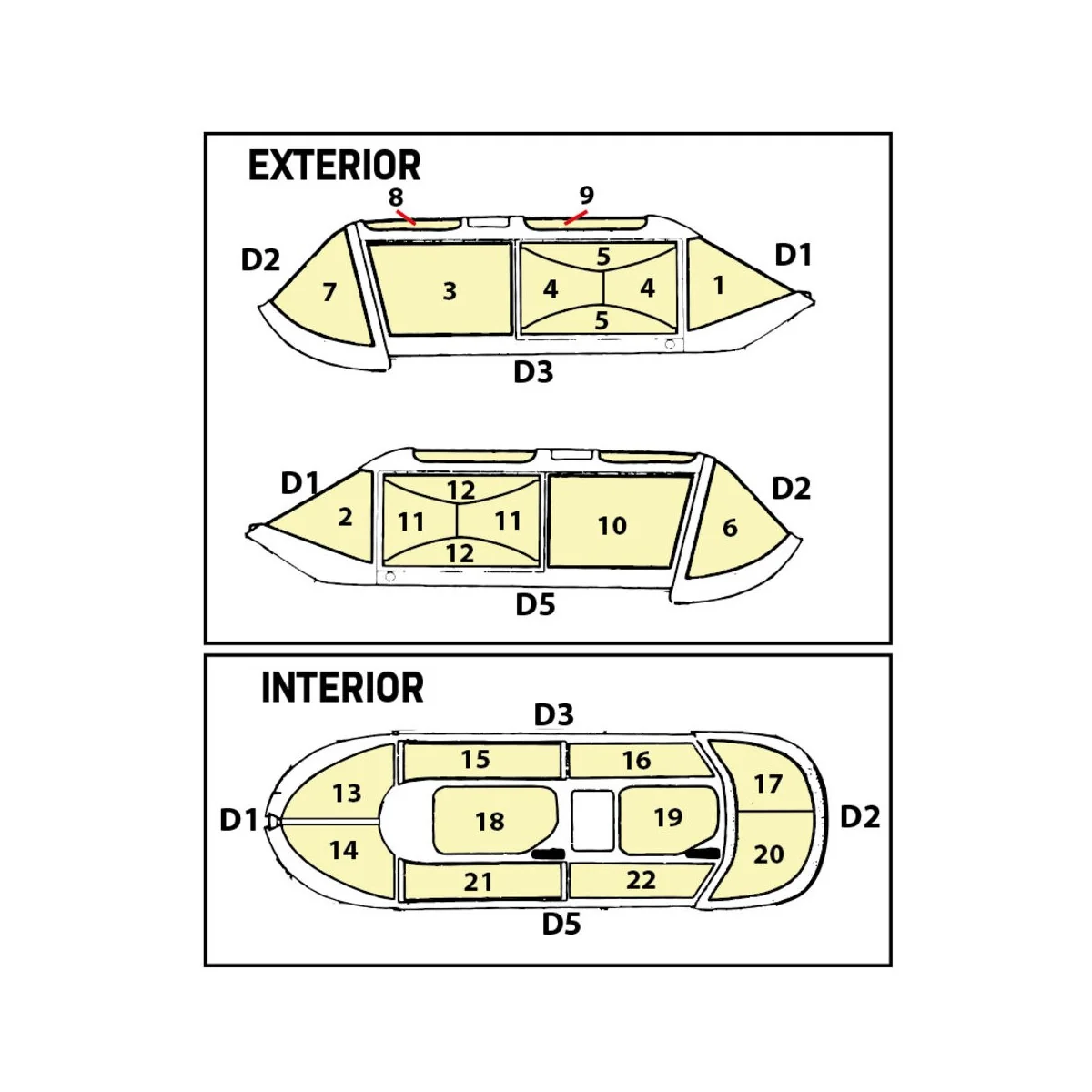 De Havilland Chipmunk T.10 double-sided painting mask for Airfix - ...
