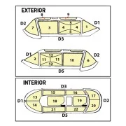 De Havilland Chipmunk T.10 double-sided painting mask for Airfix, 1...