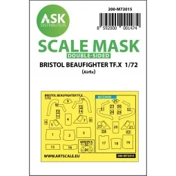 Bristol Beaufighter TF.X double-sided painting mask for Airfix, 1/7...
