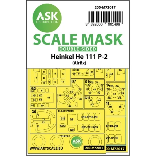 Heinkel He 111P-2 double-sided for Airfix, 1/72 - Art Scale Kit 200...