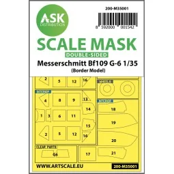 Messerschmitt Bf 109G-6 double-sided painting mask for Border Model...