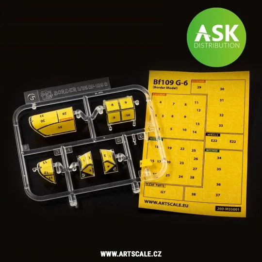 Messerschmitt Bf 109G-6 double-sided painting mask for Border Model...