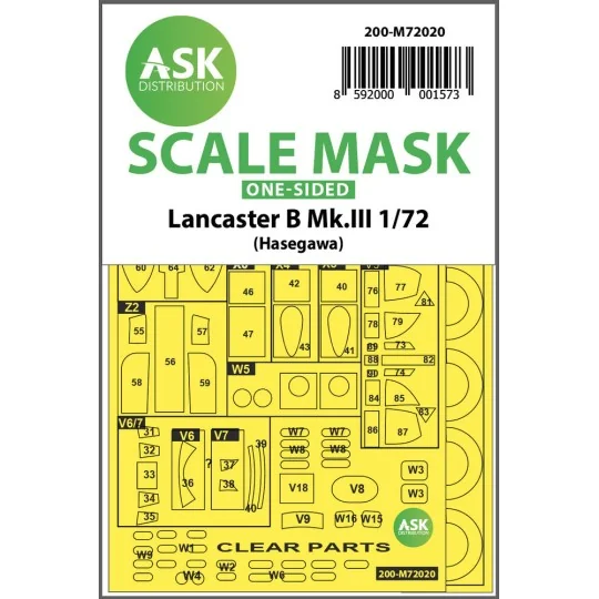 Lancaster B Mk.III one-sided for Hasegawa - Art Scale Kit 200-M72020