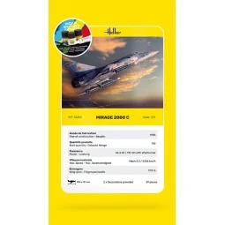 STARTER KIT Mirage 2000 C, 1/72 - Heller 56303