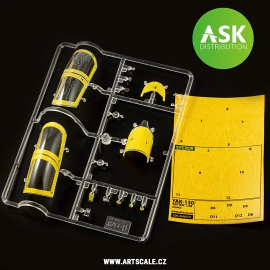 Yak-130 Mitten double-sided painting mask for Zvezda, 1/48 - Art Sc...