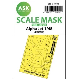 Alpha Jet one-sided painting mask for Kinetic - Art Scale Kit 200-M...