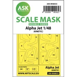 Alpha Jet double-sided painting mask for Kinetic - Art Scale Kit 20...