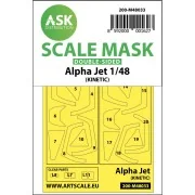 Alpha Jet double-sided painting mask for Kinetic, 1/48 - Art Scale ...