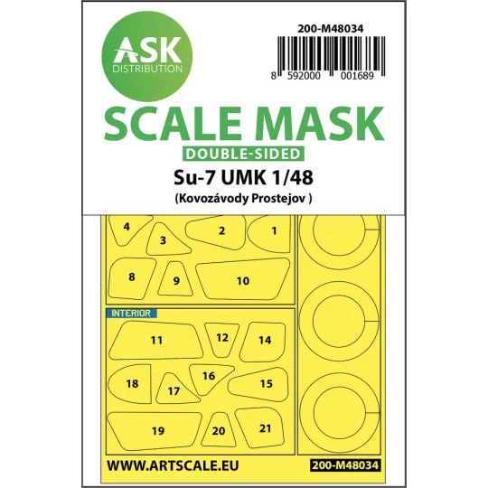 Su-7 UMK double-sided painting mask, 1/48 - Art Scale Kit 200-M48034
