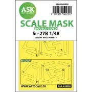 SU-27 Flanker B double-sided painting mask for Great Wall Hobby - A...