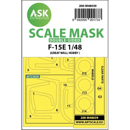 F-15E double-sided painting mask for Great Wall Hobby - Art Scale K...