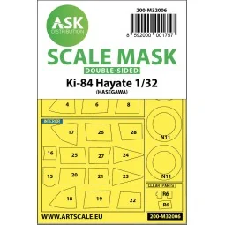 Nakajima Ki-84 Hayate double-sided express mask for Hasegawa - Art ...