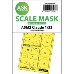 A5M2 Claude double-sided express mask for Special Hobby - Art Scale...