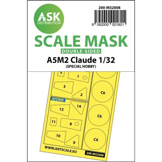 A5M2 Claude double-sided express mask for Special Hobby, 1/32 - Art...