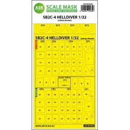 SB2C-4 Helldiver double-sided express mask for Infinity - Art Scale...