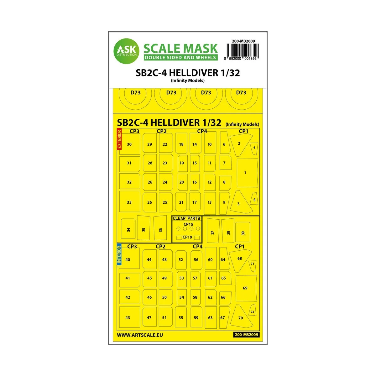 SB2C-4 Helldiver double-sided express mask for Infinity, 1/32 - Art...