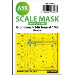 F-14A Tomcat double-sided painting mask for Tamiya - Art Scale Kit ...