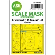 F-14A Tomcat double-sided painting mask for Tamiya, 1/48 - Art Scal...