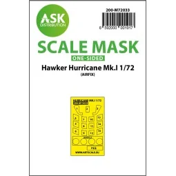 Hawker Hurricane Mk.I one-sided painting mask for Airfix, 1/72 - Ar...
