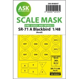 SR-71 A Blackbird one-sided mask for Revell - Art Scale Kit 200-M48047