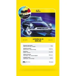 STARTER KIT Citroen DS 19, 1/16 - Heller 56795