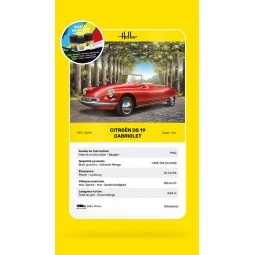 STARTER KIT Citroen DS 19 Cabriolet, 1/16 - Heller 56796