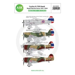 Curtiss H-75N Royal Thai Air Force service 1941-1944, 1/48 - Art Sc...