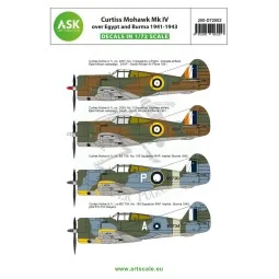 Curtiss Mohawk IV over Egypt and Burma 1941-1943 - Art Scale Kit 20...