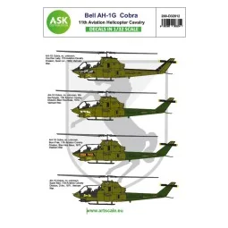 Bell AH-1G Cobra 11th Aviation Helicopter Cavalry - Art Scale Kit 2...