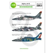 Alpha Jet E Belgian Air Force and Armeé de l´Air part 2 - Art Scale...