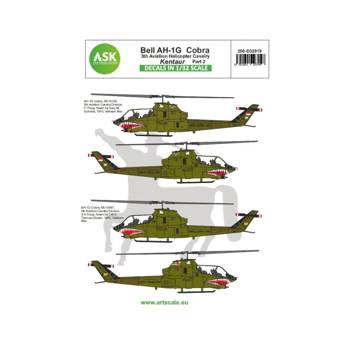 Bell AH-1G Cobra Kentaur 3th Aviation helicopter cavalry part 2, 1/... Bell AH-1G Cobra Kentaur 3th Aviation helicopter cavalry part 2, 1/...