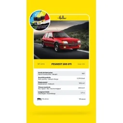 STARTER KIT Peugeot 205 GTI, 1/24 - Heller 58705