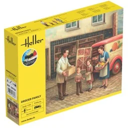 STARTER KIT Grocer Family, 1/24 - Heller 58758