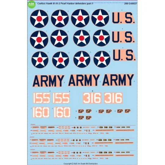 Curtiss Hawk 81-A-2 (P-40B) part 1 - Pearl Harbor defenders, 1/48 -... Curtiss Hawk 81-A-2 (P-40B) part 1 - Pearl Harbor defenders, 1/48 -...