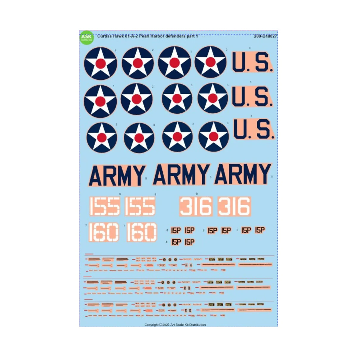 Curtiss Hawk 81-A-2 (P-40B) part 1 - Pearl Harbor defenders, 1/48 -... Curtiss Hawk 81-A-2 (P-40B) part 1 - Pearl Harbor defenders, 1/48 -...