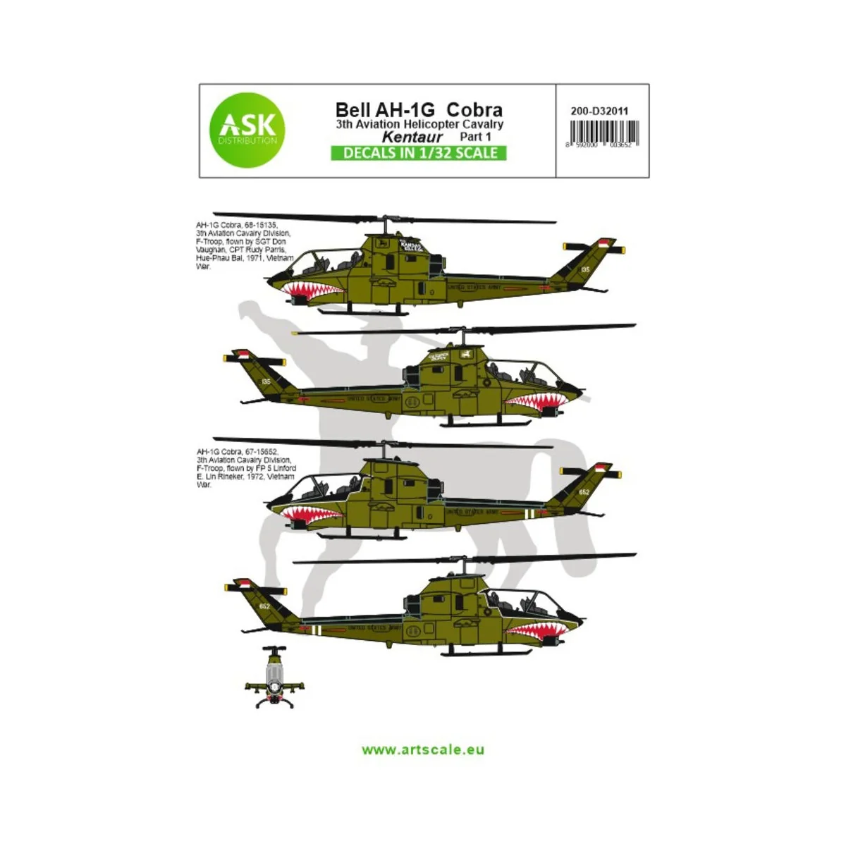 Bell AH-1G Cobra Kentaur 3th Aviation helicopter cavalry part 1 - A...