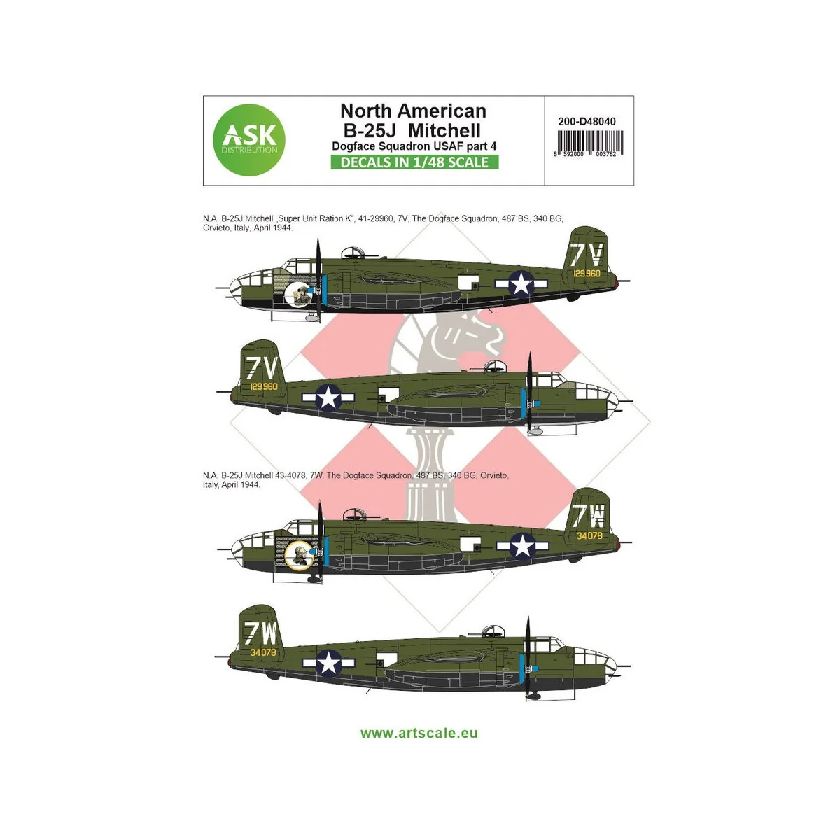B-25J Mitchell part 4 - US Dogface Sq. Super Unit Ration K, Mediter...