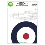 Hawker Hurricane Mk.I, Mk.II - stencils - Art Scale Kit 200-D32041
