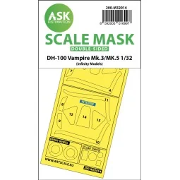 DH-100 Vampire Mk.3 / Mk.5 double-sided express masks for Infinity ...