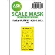 Focke-Wulf Fw 190D-9 one-sided painting mask for IBG - Art Scale Ki...